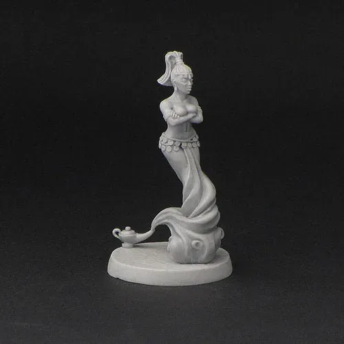 Brother Vinni Female Genie figurine résine 28 mm lampe