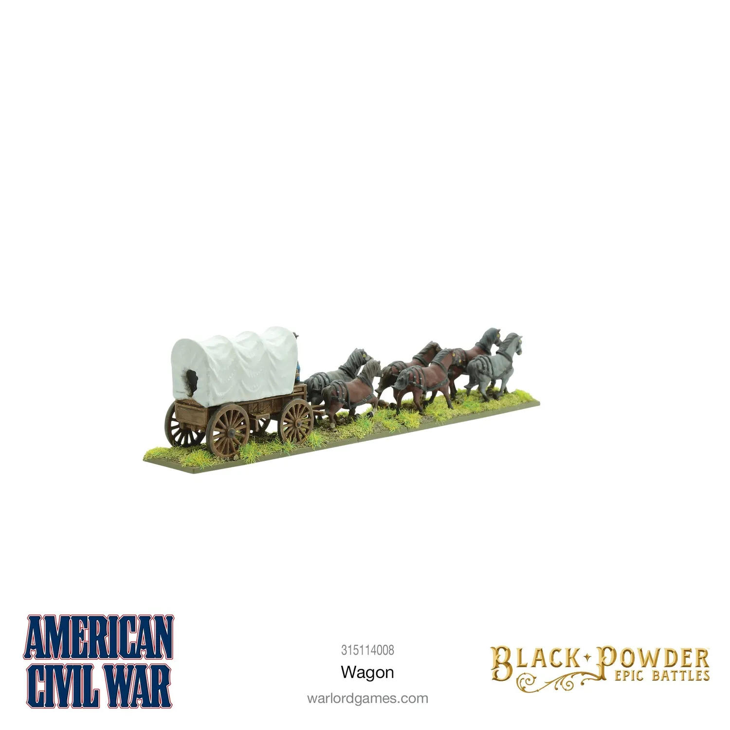 Bolt Action Epic Battles: American Civil War Wagon chariot métal objectif