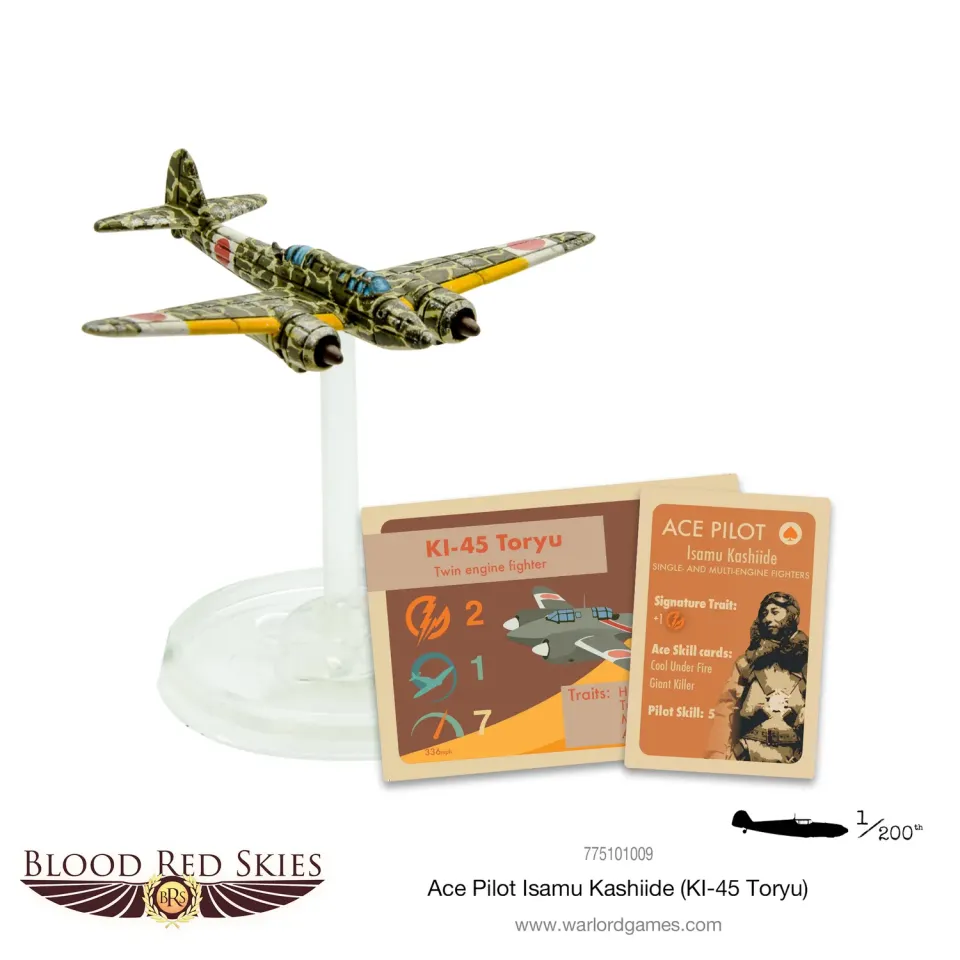 Bolt Action Blood Red Skies Kashiide avion résine Ki-45