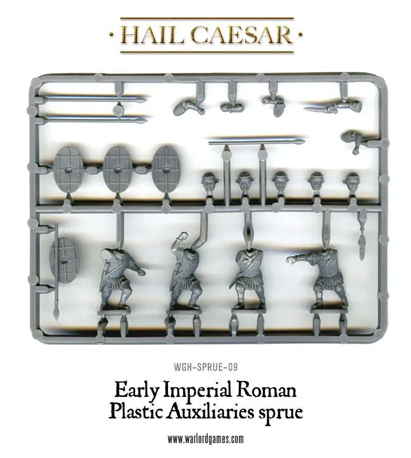 Warlord Games SPQR Imperial Roman Auxiliaries Sprue grappe plastique 4 figurines