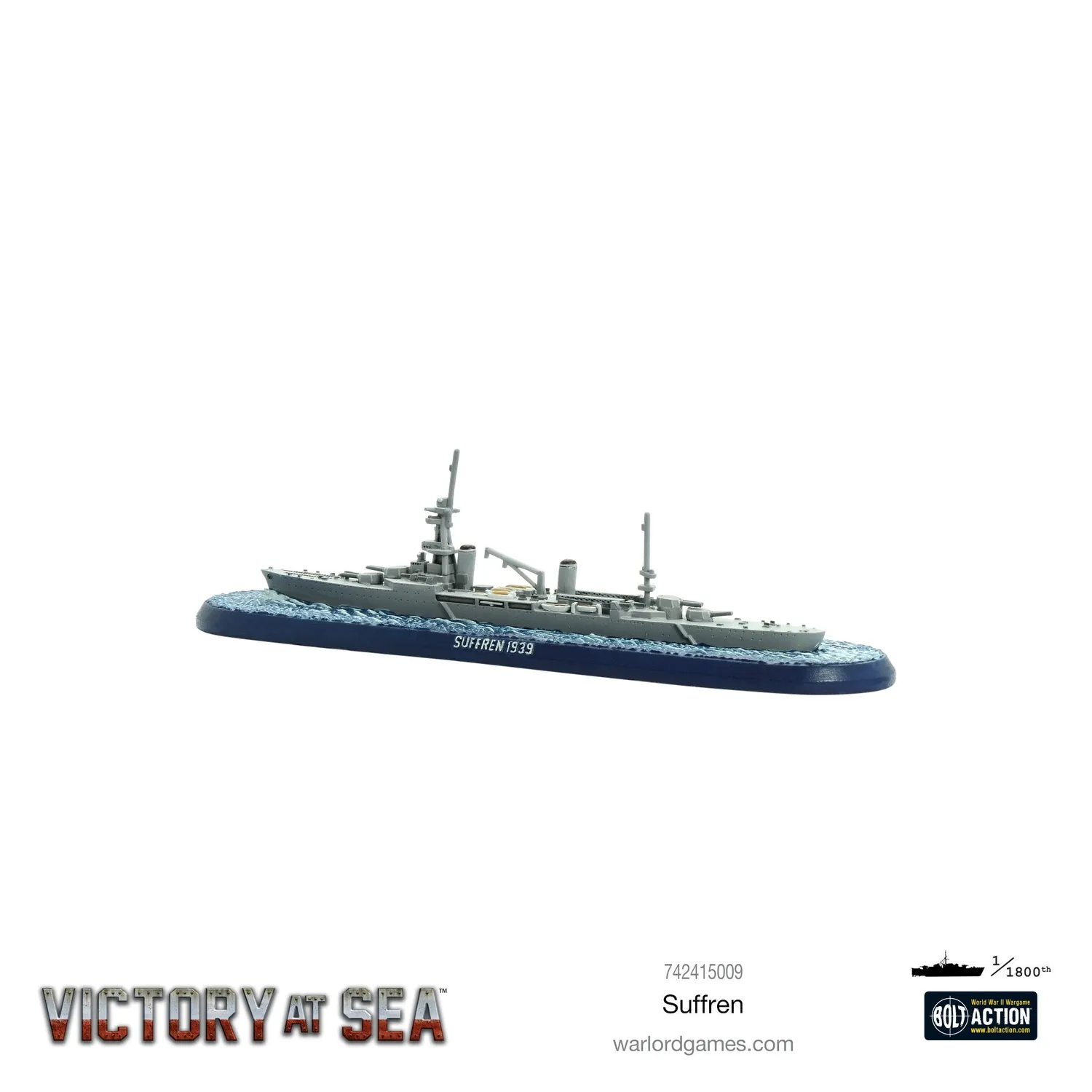 Bolt Action Victory at Sea Suffren croiseur 0321 métal