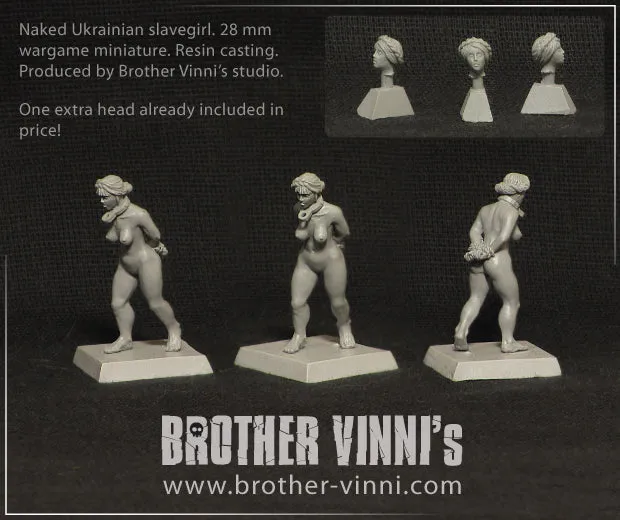 Brother Vinni Slave Girl walking figurine 28mm résine