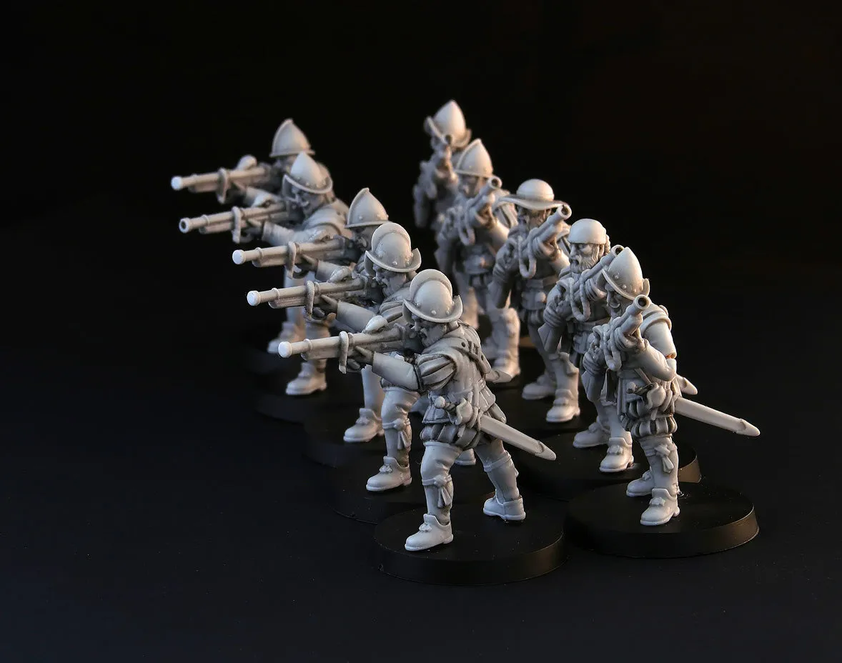 Brother Vinni Spanish Hand Gunners figurines 28mm lot 10