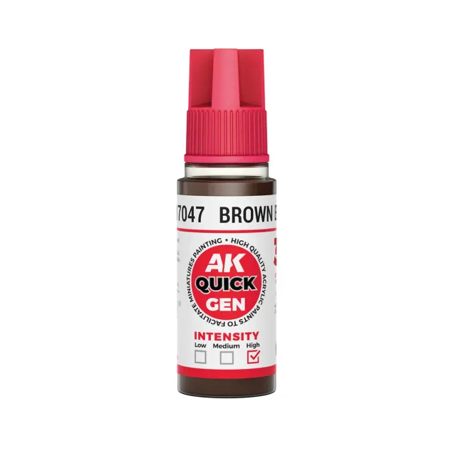 AK Interactive QuickGen Brown Black peinture 18ml brun noir