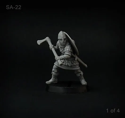 Brother Vinni Varangian Guard lot 4 figurines résine 28mm haches