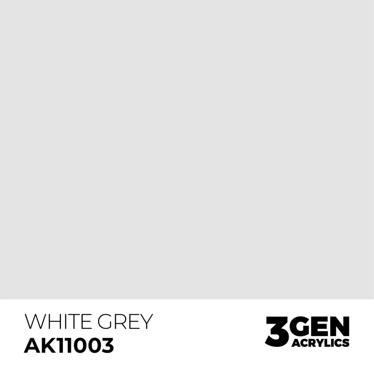 AK Interactive 3Gen White Grey peinture acrylique 17ml clair