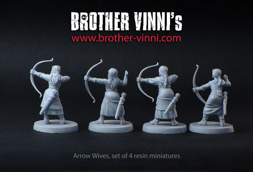 Brother Vinni SAGA Viking Archers figurines 28mm x4