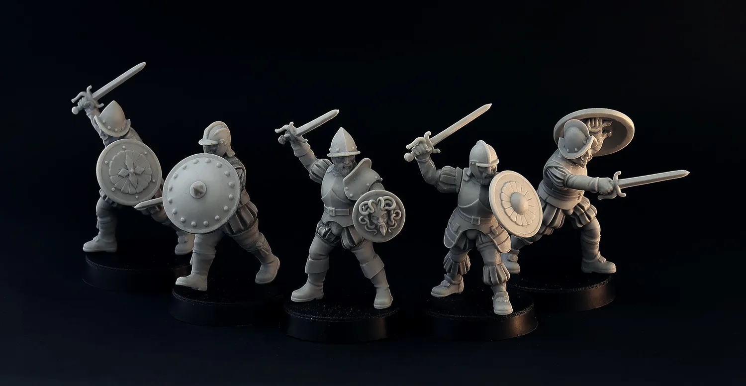 Brother Vinni Rodeleros figurines en résine 28mm x5 espagnols