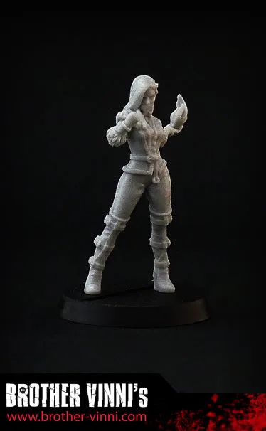 Brother Vinni Black Sorceress figurine résine 32mm