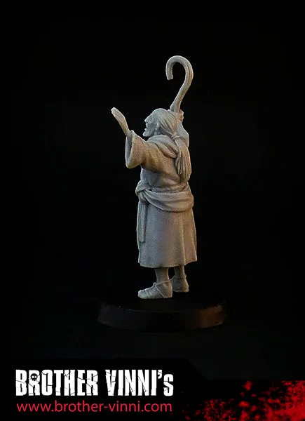 Brother Vinni Prêtre druide figurine 28 mm résine SAGA