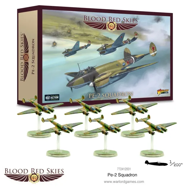 Warlord Games Blood Red Skies Pe-2 squadron avion résine x6