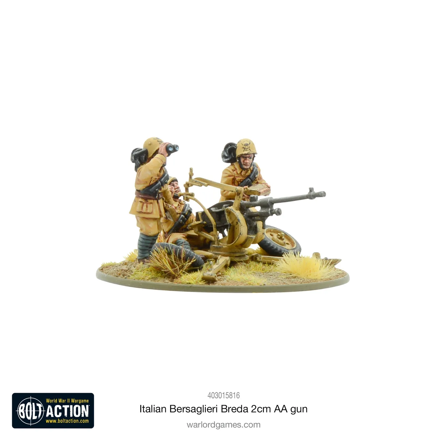Bolt Action Bersaglieri Breda 2cm canon antiaérien italien