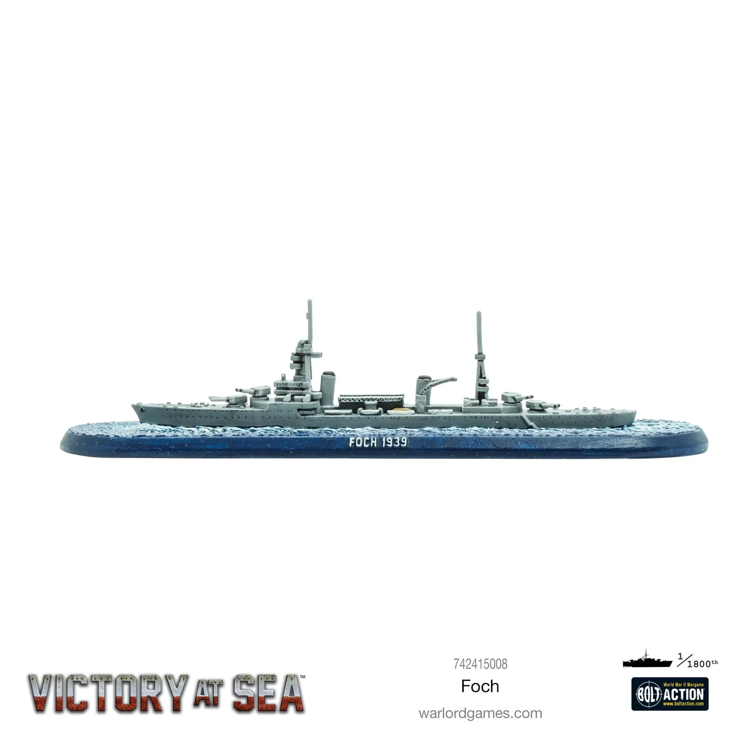 Victory at Sea Foch maquette navale métal France