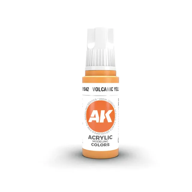AK Interactive 3Gen Volcanic Yellow peinture jaune 17ml