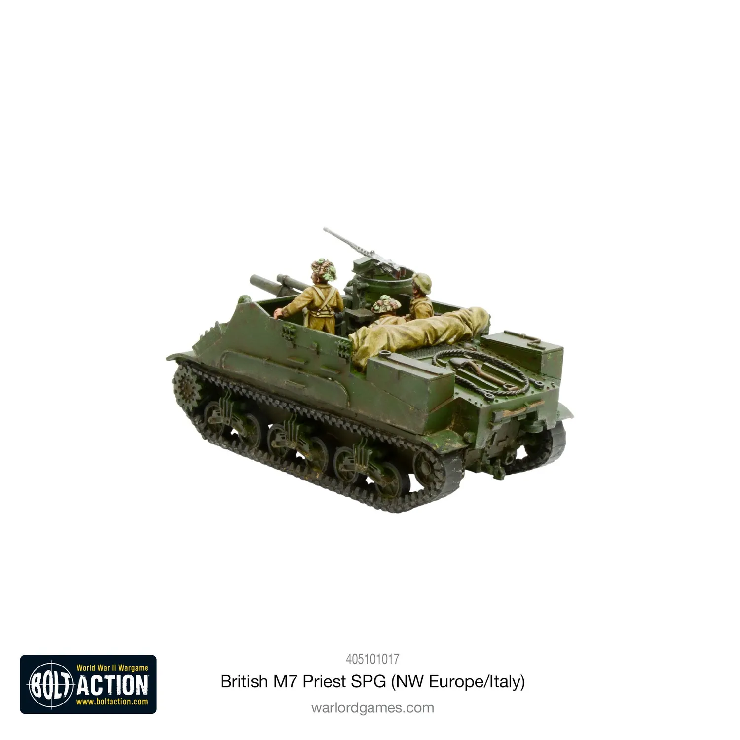 Warlord Bolt Action M7 Priest britannique véhicule résine