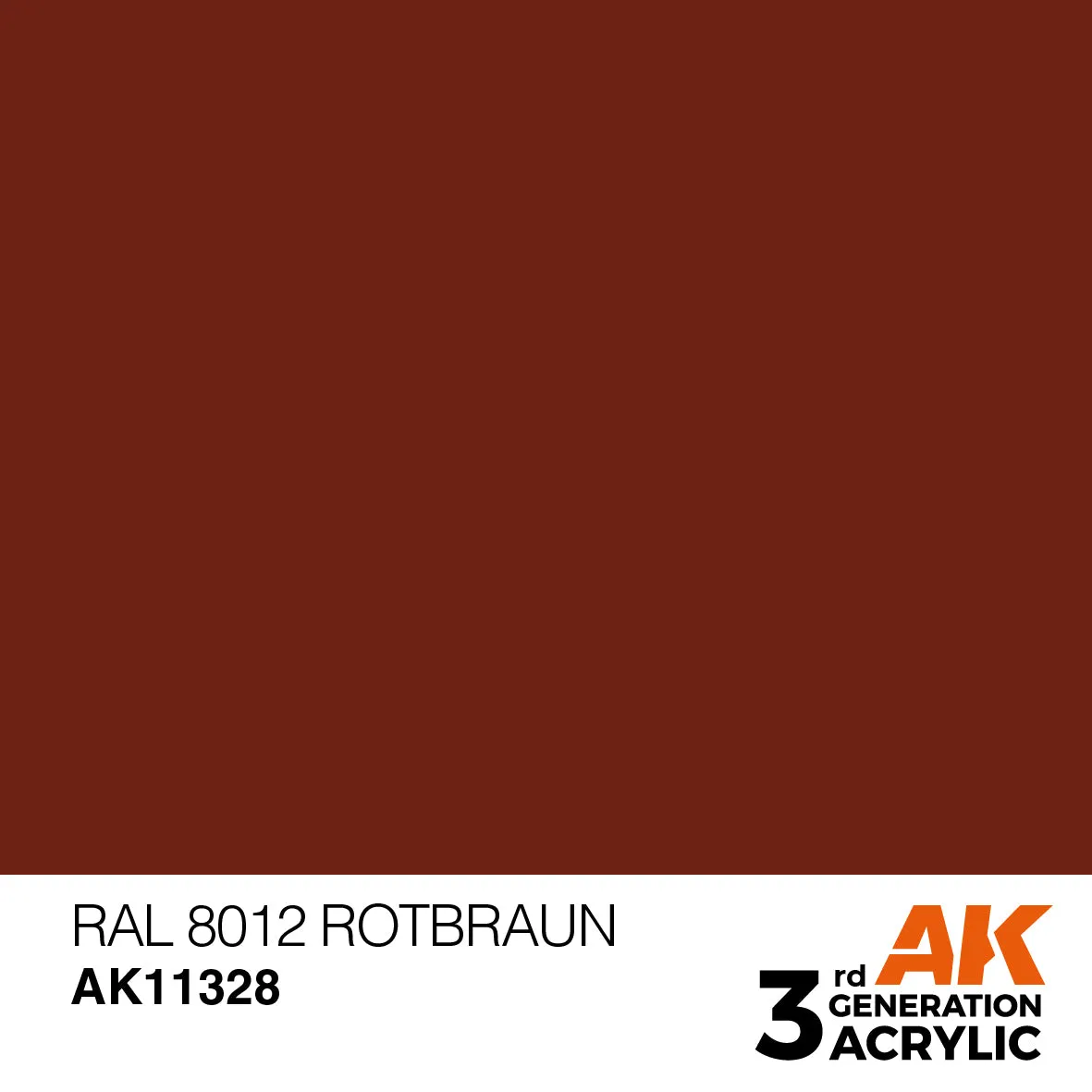 AK Interactive 3Gen Acrylic RAL 8012 Rotbraun peinture brun rouge