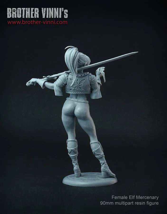 Brother Vinni Naked Female Elf 90 mm figurine fantasy résine