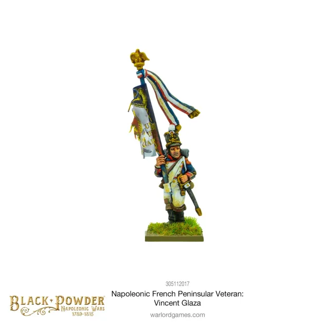 Bolt Action Black Powder Napoleonic French Peninsular Veteran Vincent Glaza figurine