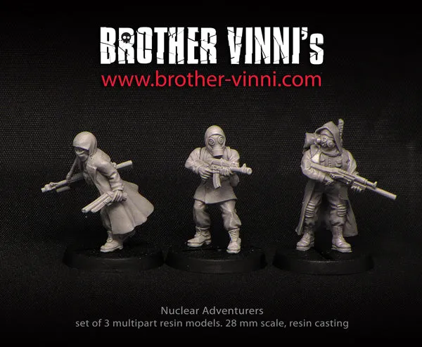 Brother Vinni Nuclear Adventurers figurines 28mm post-apo lot 3