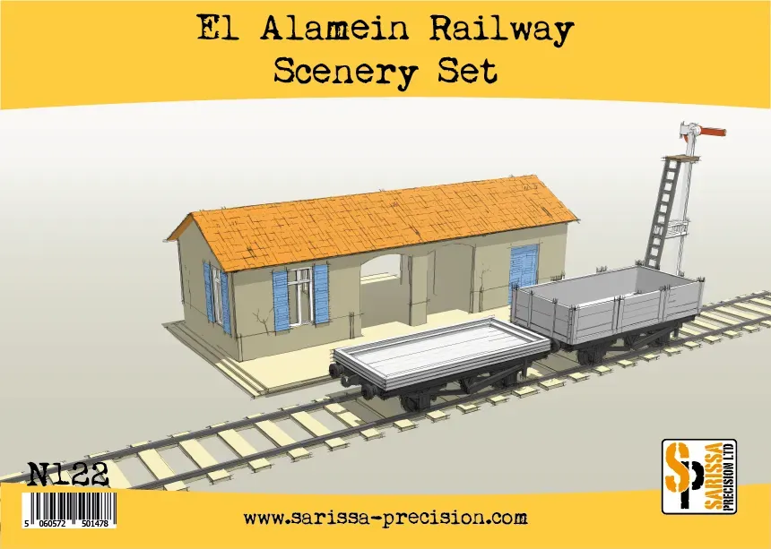 El Alamein Railways Station Set décor ferroviaire MDF pour Bolt Action