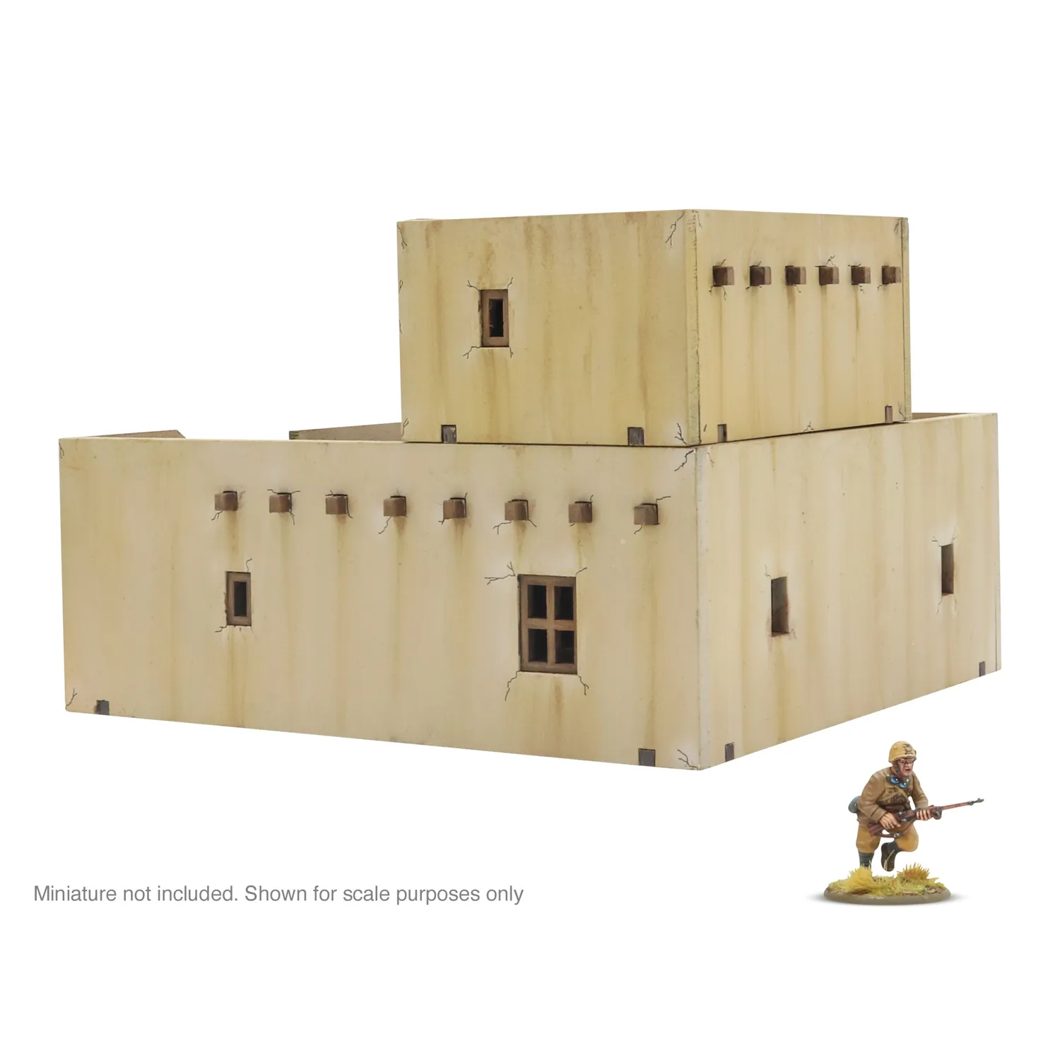 Bolt Action Adobe Building bâtiment de décor MDF désert
