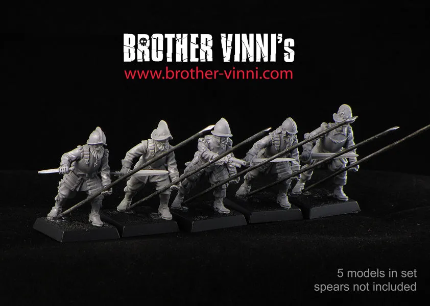 Brother Vinni Spanish Infantry figurines 28mm résine piquiers