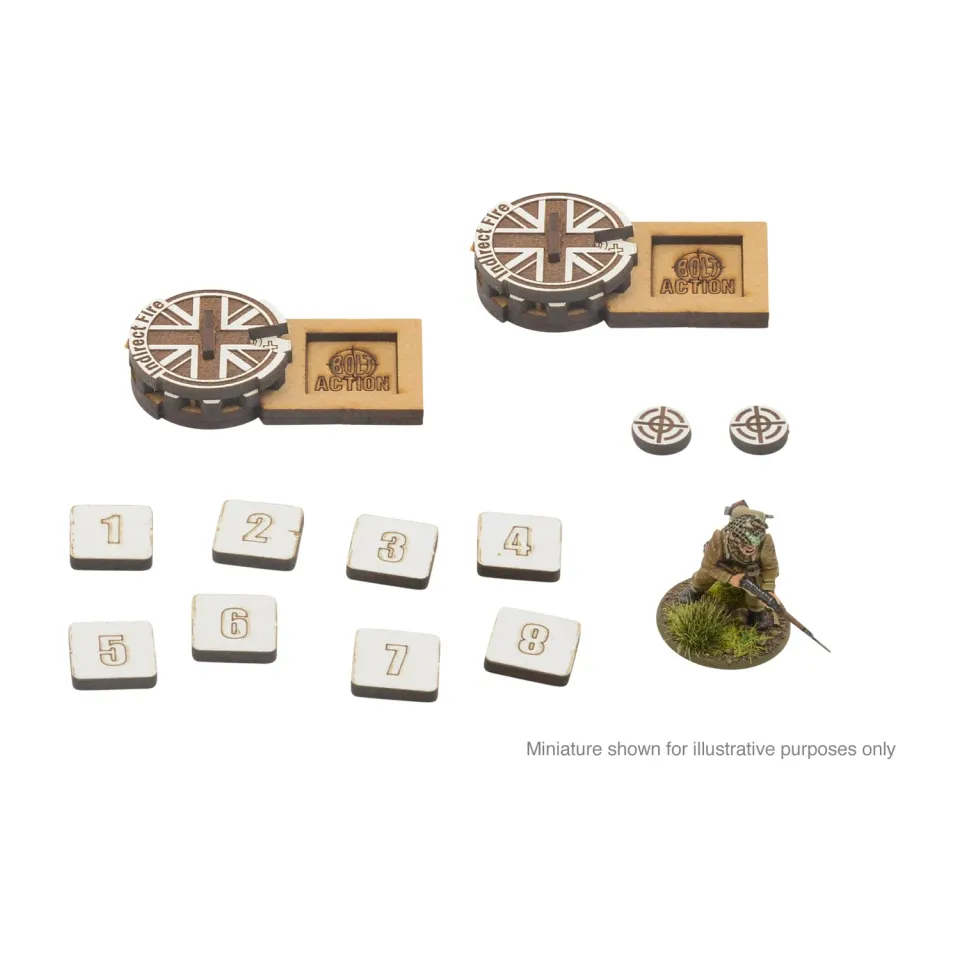Bolt Action Zeroing In Markers marqueurs MDF GB x2
