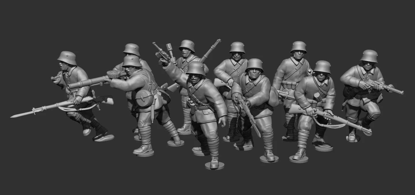 Des Tranchées aux Barricades Armée ottomane fichiers STL 28mm pré-supportés