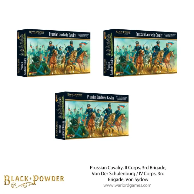 Bolt Action Black Powder Prussian Cavalry Von Der Schulenburg Von Sydow cavalerie résine