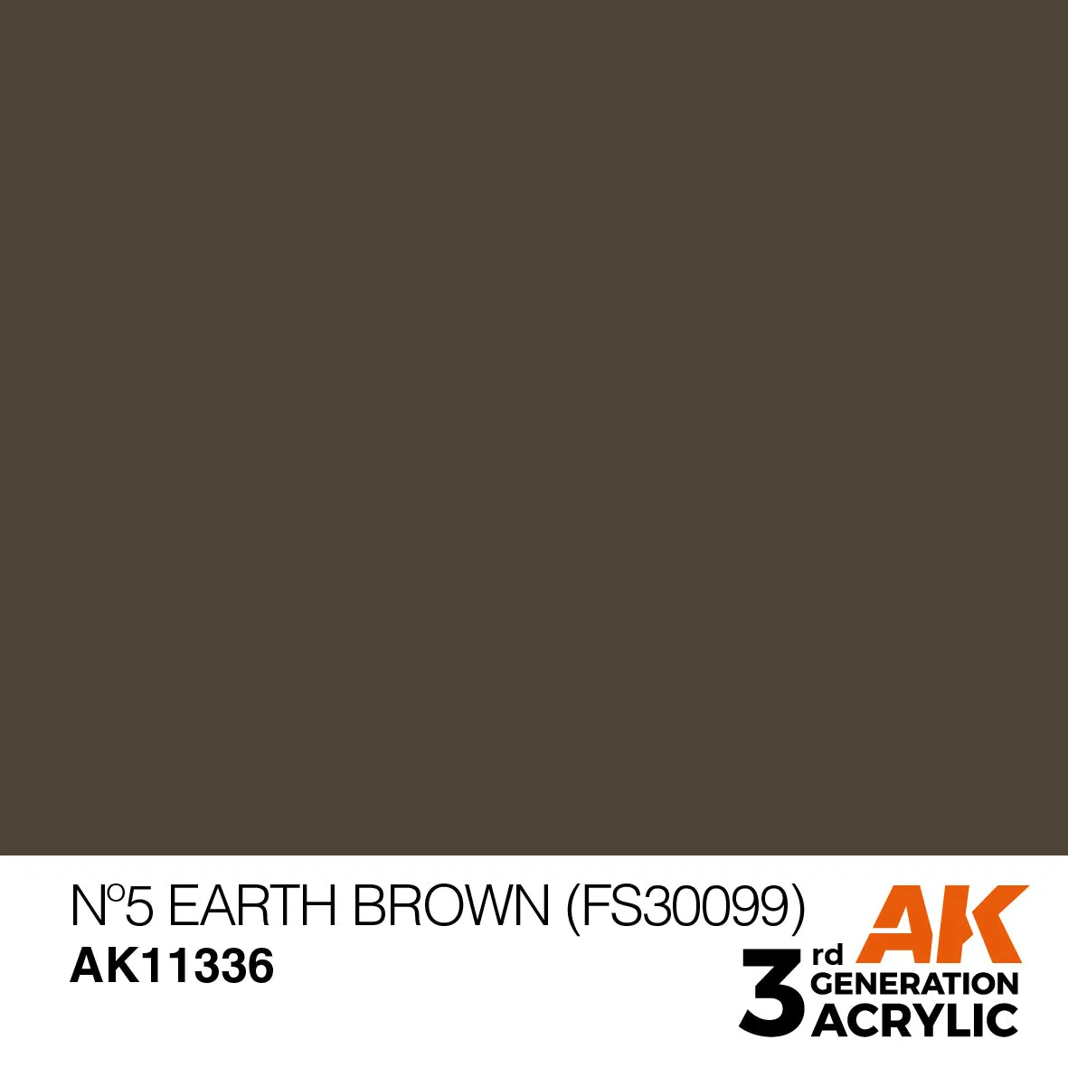 AK Interactive 3Gen Acrylic Nº5 Earth Brown peinture 17 ml brun