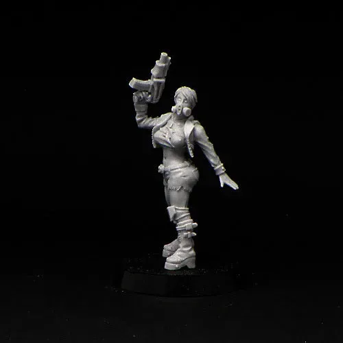 BROTHER VINNI Raider Girl Post Apocalypse figurine 28 mm résine