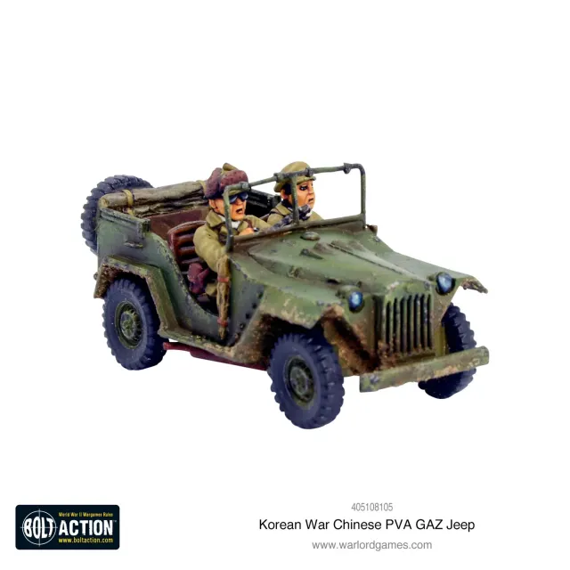Bolt Action Korean War Jeep GAZ PVA chinois véhicule résine métal