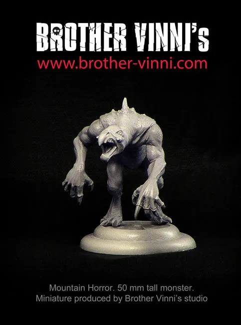 BROTHER VINNI Mountain Horror figurine 50 mm résine monstre
