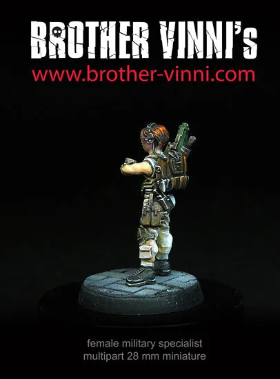 Brother Vinni Garde Femme figurine résine 28mm sci-fi