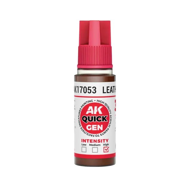 AK Interactive QuickGen Leather peinture acrylique 18 ml marron