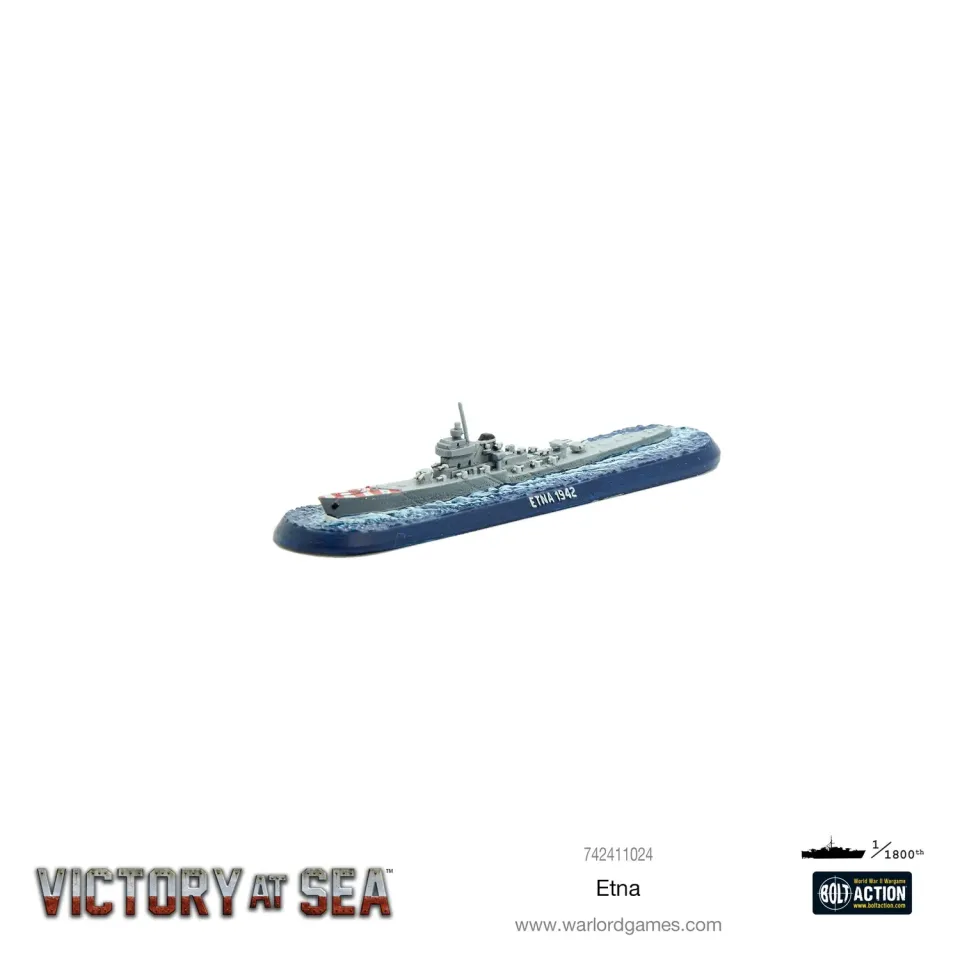 Victory at Sea Etna croiseur miniature métal italien