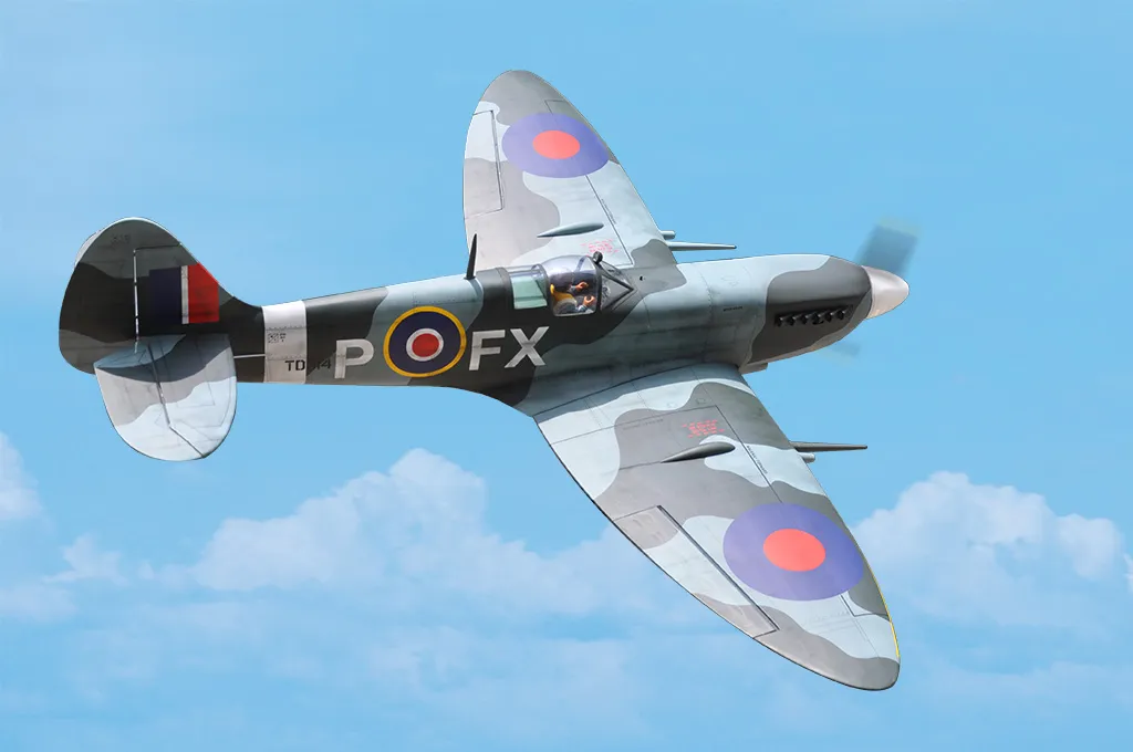 Black Horse BH136 Spitfire avion RC ARF 2000 mm essence