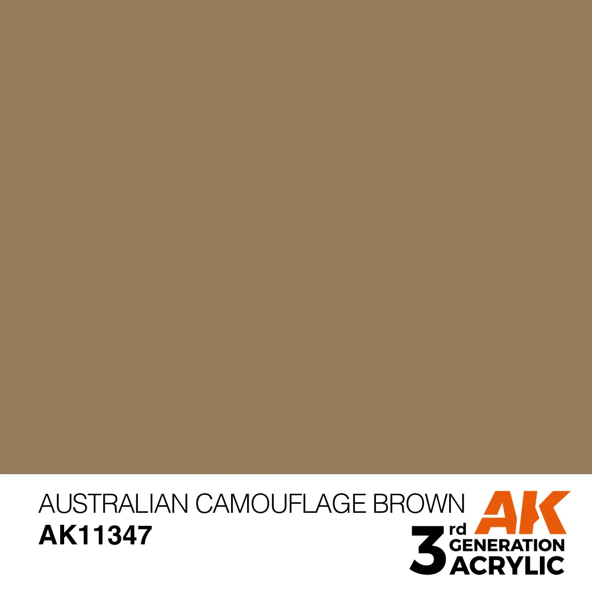 AK Interactive 3Gen Acrylic Australian Camouflage Brown peinture acrylique 17 ml couvrante