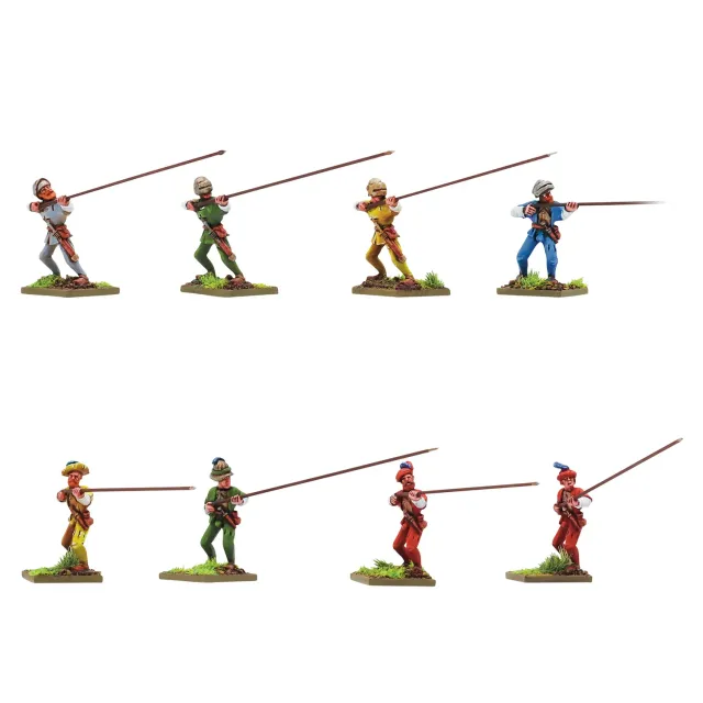 Warlord Games Pike & Shotte Swiss Pikemen At Charge métal