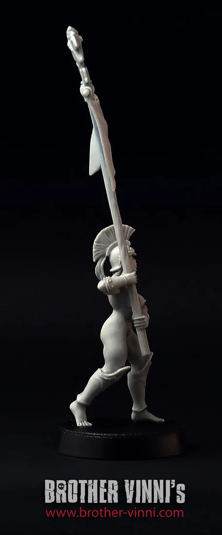 BROTHER VINNI Greek Amazon Standard-bearer figurine 28 mm résine