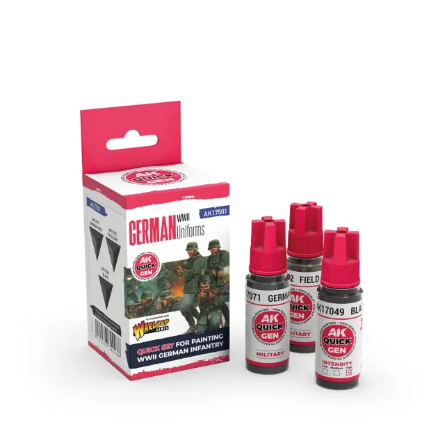 DES TRANCHEES AUX BARRICADES SET UNIFORMES ALLEMANDS WW2 QUICK GEN Contrast 3 peintures