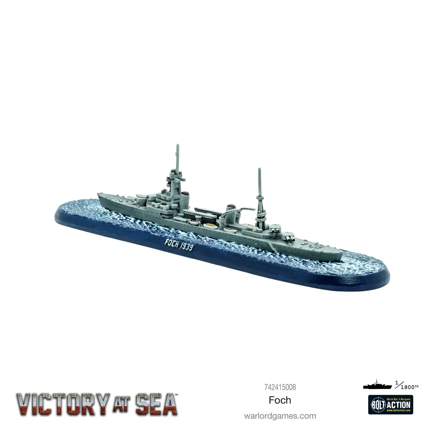 Victory at Sea Foch maquette navale métal France