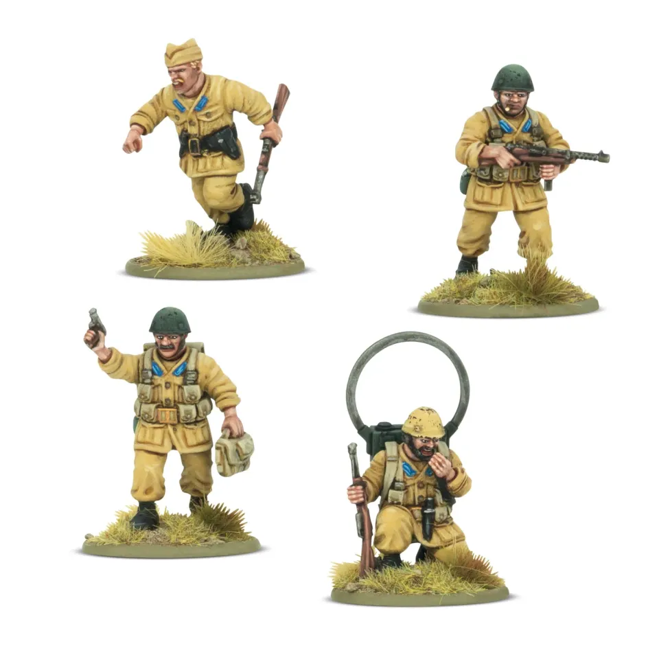 Bolt Action Italian Paracadutisti HQ figurines résine état-major italien