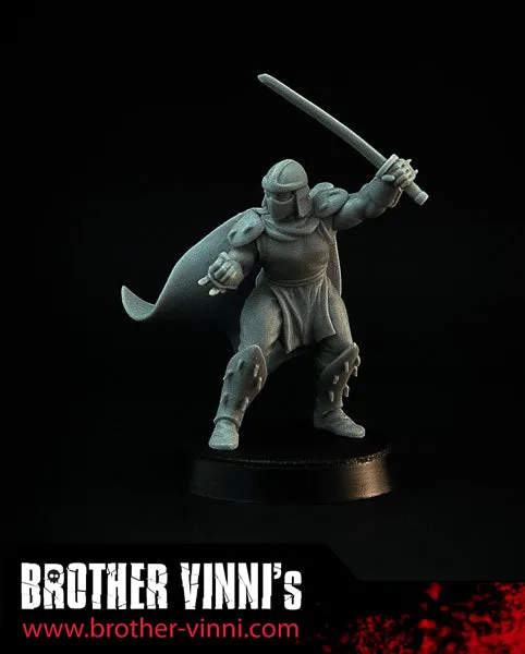 Brother Vinni Schröder the Evil Ninja figurine résine 28mm