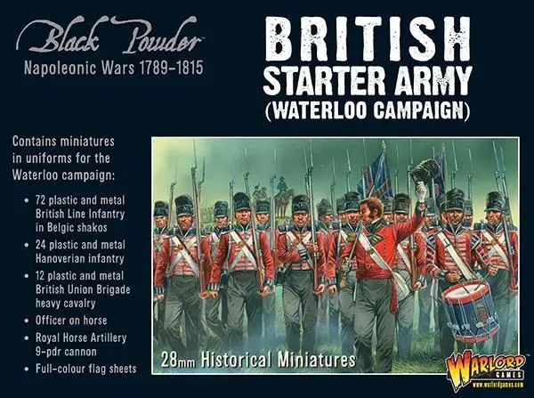 Bolt Action Black Powder Napoleonic British starter army armée Waterloo