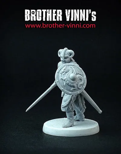 Brother Vinni Dragon Slayer figurine résine fantasy 28 mm