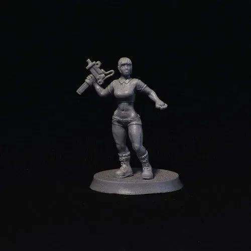 Brother Vinni Hooligan Girl figurine résine 28mm skinhead