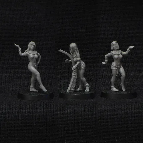 Brother Vinni Egyptian Dancers figurines résine 28mm lot 3