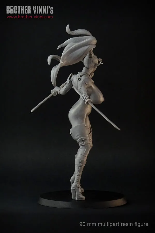 Brother Vinni Elf Warrior figurine résine 90mm femme