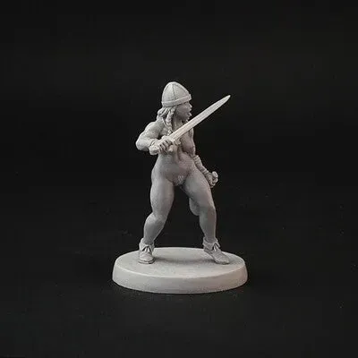 Brother Vinni Female Berserker figurine résine 28mm SAGA